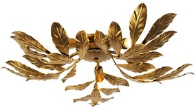 Vintage mennyezeti lámpa antik arany 5-lámpás - Linden