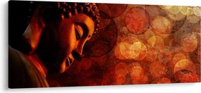 Kép - Buddha piros tónusokkal (120x50 cm)
