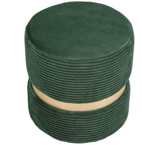 Ring puff - arany gyűrű - L56 - zöld bársony R