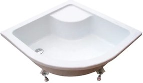 Ravak A217001020 - SABINA negyedköríves zuhanytálca 90x90 cm fehér