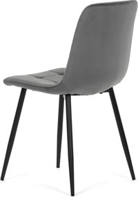 CT-V5081 GREY4 szürke bársony étkezőszék
