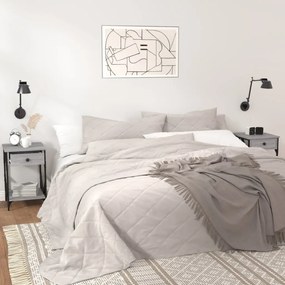 2 db szürke sonoma színű szerelt fa éjjeliszekrény 40x42x60 cm