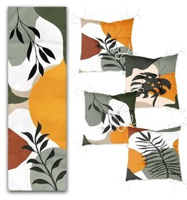 Asztali futó és székpárna szett 5 db-os Illustrated Autumn – Mila Home
