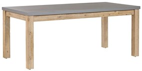 Betonhatású Akácfa Kerti Asztal 180 x 90 cm OSTUNI Beliani