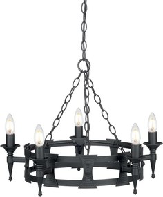 Elstead Lighting SAXON SAX5-BLK Csillár 5x60W/E14
