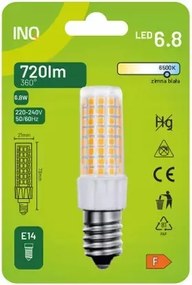 Led Tábla Izzó Páraelszívóhoz E14 6,8W 230V 6500K