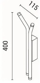 LED Fali lámpa LED/10W/230V 3000K