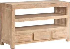 vidaXL világosbarna tömör akácfa TV-szekrény 90 x 30 x 55 cm