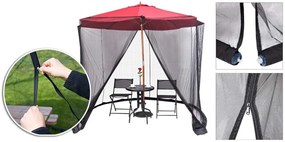 Szúnyogháló napernyőre