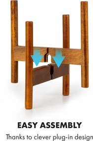 Fox & Fern Thorn, virágcserép, állvánnyal, 50-es évek stílusa, 2 méret