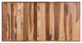 Tömör fa étkezőasztal mézszínű felülettel 180 x 90 x 75 cm