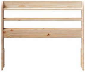 tömör fenyőfa fejtámla polccal 75 cm