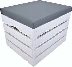 Fenyő Láda Kárpitozott Tárolórekesz Ülő Puff