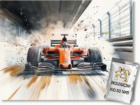 Fotótapéta Flizelina Gyerekek Autó Verseny Autó Pálya Sport 254x184 ragasztó