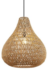 Skandináv függőlámpa barna 45cm - Lina Natural