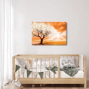 Narancssárga fa képe (90x60 cm)