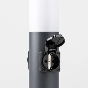 Brilagi - Kültéri lámpa 2 SCHUKO aljzattal, NOVA, 1xE27/15W/230V, 40 cm, IP44, antracit
