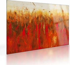 Kép - Festett absztrakció (üvegen) (70x50 cm)