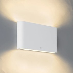 Fali lámpa fehér, 17,5 cm, LED IP65 - Batt
