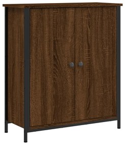 barna tölgy színű szerelt fa tálalószekrény 70 x 30 x 80 cm