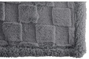 Szürke mikroplüss takaró 150x200 cm Rava – Tiseco Home Studio