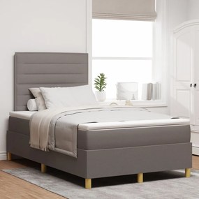 Box Spring Ăgy Matraccal Taupe 120x200 cm Szövet