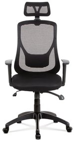 Fekete Hálós Irodai Szék, Szinkron Mechanikával. KA-A186 BK