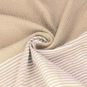 Fouta Hamam strand pamut törölköző 100x200 Pareo Bézs Nagy