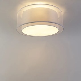 Modern mennyezeti lámpa fehér 50 cm 3-lámpás - Drum Duo