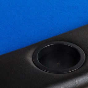 GamesPlanet® Pókerasztal MDF Kék 120 x 120 cm