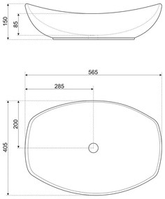 KR-901 kerámia design mosdó