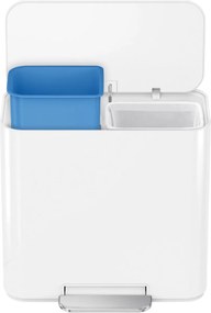 Simplehuman Mini pedálos szemetes szelektívhulladékgyűjtő 15 l, fehér