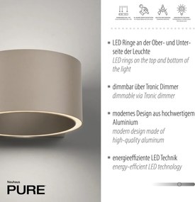 Paul Neuhaus modern fali lámpa pure clipse barna pln8561-97
