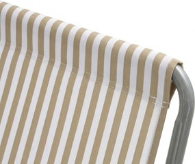 Összecsukható strandnyugágy SAND STRIPES, barna