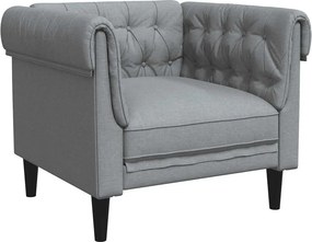 vidaXL világosszürke szövet Chesterfield kanapé