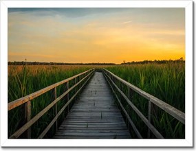 Poszterek keretben 40x30 Tájkép Naplemente