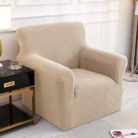 Klasszikus FotelHuzat (enyhén vízlep., bézs)