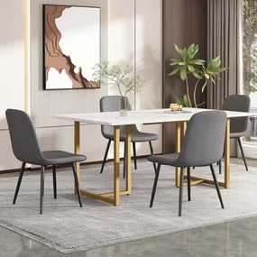 Étkezőasztal szett (5 db), étkezőasztal 4 db székkel