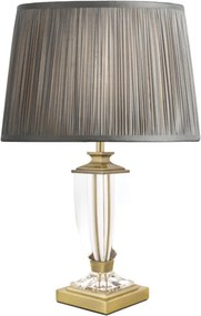 LAURA ASHLEY 3688771-Q CARSON Kristály Asztali lámpa Antik sárgaréz, Fehér B22 IP20