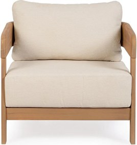 Natúr színű tömörfa kerti fotel Pablo – Bizzotto