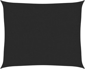 vidaXL fekete HDPE napvitorla 160 g/m² 2,5 x 3 m