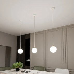 Csillár zsinóron ROYAL 1xE14/10W/230V átm. 14 cm fehér