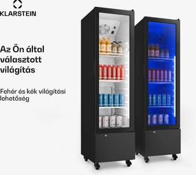 Klarstein GrandCooler Gastro italkhűtő | 163,5 x 43 cm | LED belső világítás | Fekete