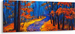 Egy őszi erdő képe (120x50 cm)