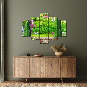 Kép - Varázslatos kert hattyúkkal (150x105 cm)