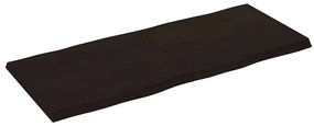 sötétbarna kezelt tömör asztallap 120x50x(2-4) cm
