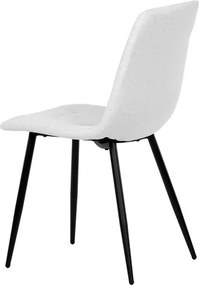 Étkezőszék, fehér, bársony szövet, DCL-X7015 WT2
