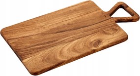 Akácfa deszka fogantyúval, 42x23x1,7 cm, Tálaló Deszka Előételekhez, Sajtokhoz
