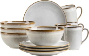 Mäser 12 darabos reggeli étkészlet SMOKY'S – szürke