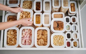 Élelmiszertartó doboz szett 5 db-os Modula White – Mepal